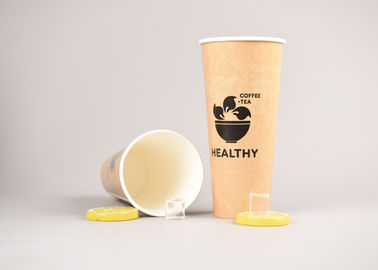 China Kundenspezifisches kaltes Getränk höhlt biologisch abbaubare gefrorene Wegwerfkaffeetassen mit Deckeln usine