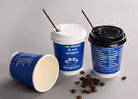 8oz 12oz 16oz Insulated Disposable Coffee Cups With Lids , Logo Custom