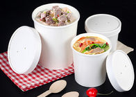 Hot Take Out Soup Containers Full Colour Printing With PE Lamination