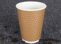 Branding Paper Drinking Cup / Insulated Disposable Coffee Cups With Lids