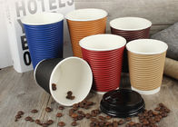 Eco Friendly Paper Drinking Cup , Custom Takeaway Coffee Cups Shape OEM