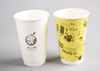 To Go Insulated Paper Cups / Insulated Disposable Coffee Cups For Food Industry