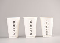 16oz 400ml Coffee to Go Paper Cups Double Wall Paper Cups with Black Lids