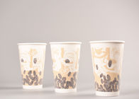 Foam Insulated Paper Coffee Cups , Full Colour Print Cold Drink Paper Cups