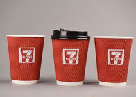 heiße Grad-biologisch abbaubare Kaffeetassen der Kräuselungs-16oz Papierder schalen-/Nahrung