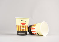Yellow Takeaway Coffee Cups With Lids , Eco Friendly Disposable Coffee Cups