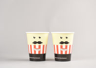Gelbe Mitnehmerkaffeetassen mit Deckeln, freundliche Wegwerfkaffeetassen Eco
