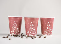 Recyclebares 12oz Wegwerf gehen Kaffeetassen mit Plastikabdeckung, rote Farbe