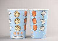 Blue Custom Paper Popcorn Cups , Printed Cardboard Popcorn Buckets