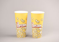 China Nahrungsmittelsichere Gewohnheit druckte Popcorn-Eimer mit beschichteten dem einzelnem/Doppeltes PET Firma