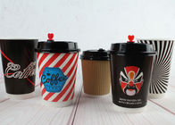 Double Wall Paper Drinking Cup Coffee Disposable Cups 290ml 420ml 480ml