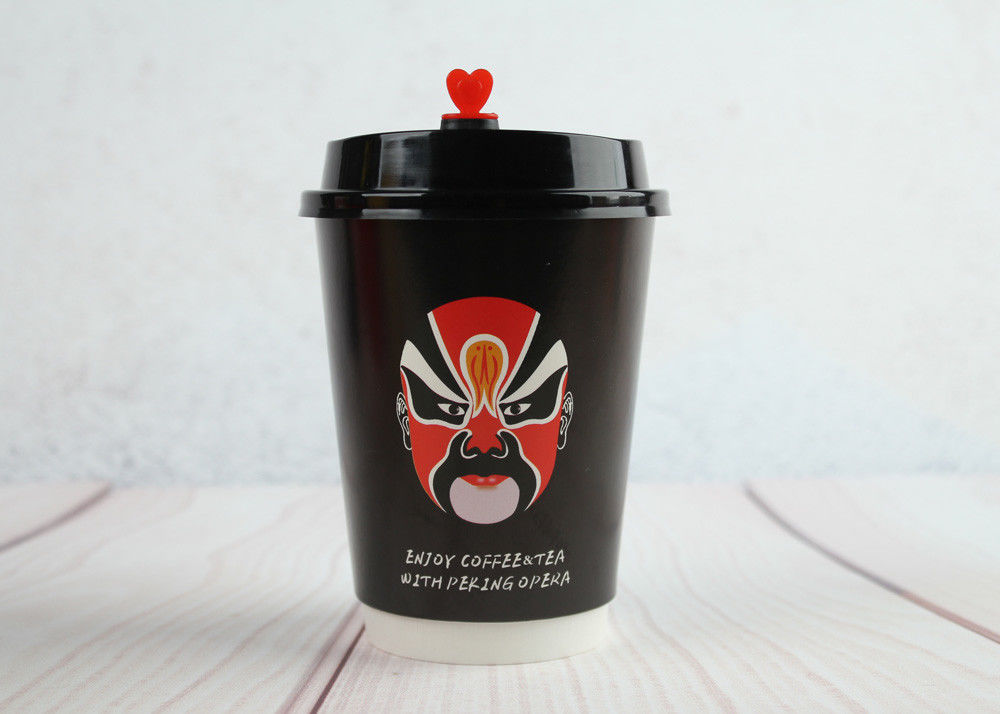 Hot Drink Insulated Paper Cups , 8oz 12oz 16oz Coffee Paper Cups