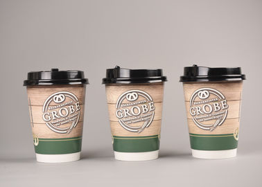 Nette kaffeetasse-doppel-wandige Papierschalen des Entwurfs-12oz mittlere Wegwerf