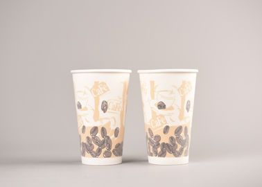 China Schaum Isolierpapierkaffeetassen, farbenreiches Druck-kaltes Getränk-Papierschalen usine