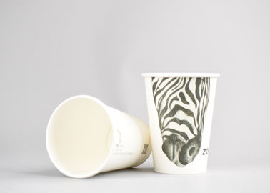 China Ein Schicht-Gewohnheit Druckkaffee-Papierschalen mit Deckeln Eco freundlich usine